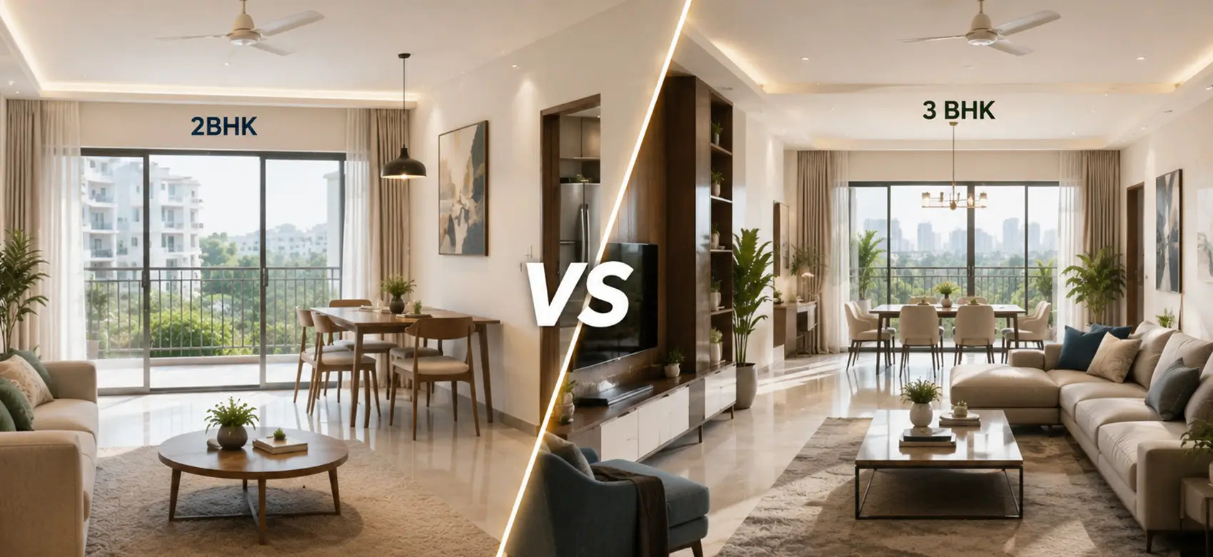 2 BHK vs 3 BHK: Which Home Is Better for Your Family in Delhi NCR?